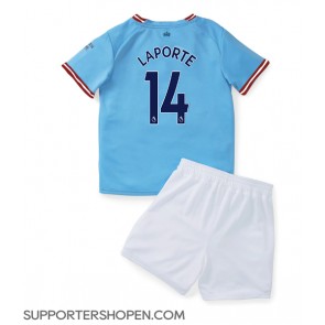 Manchester City Aymeric Laporte #14 Hemmatröja Barn 2022-23 Kortärmad (+ korta byxor)